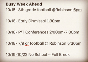 BMS Happenings 10/15-10/19