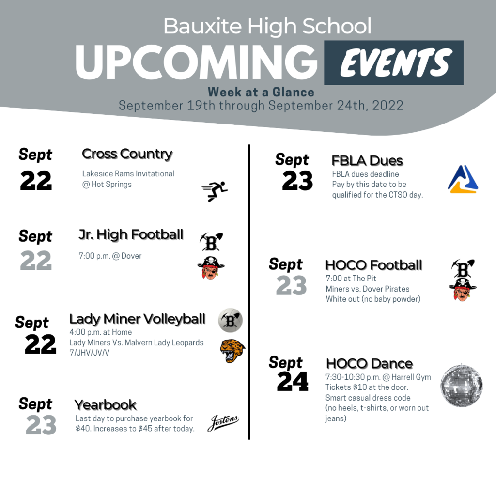 Week at a Glance Sept 19-24